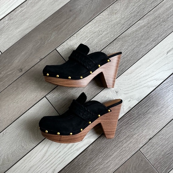 Indigo Rd Daysie Studded Platform Clog In Black | Size: 7.5M | Good Condition - Picture 4 of 10